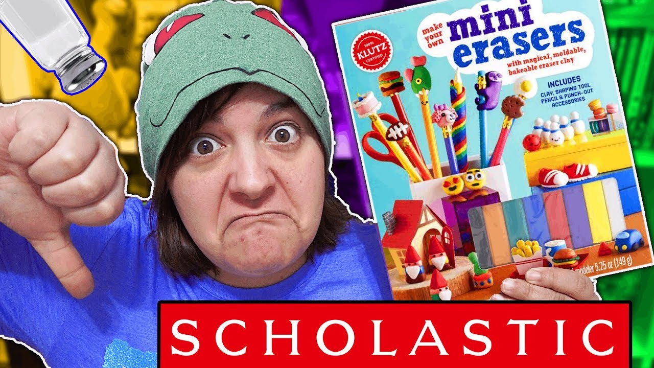 DON'T BUY! 13 REASONS WHY  MINI ERASERS KIT KLUTZ SCHOLASTIC is NOT worth it SaltEcrafter #52