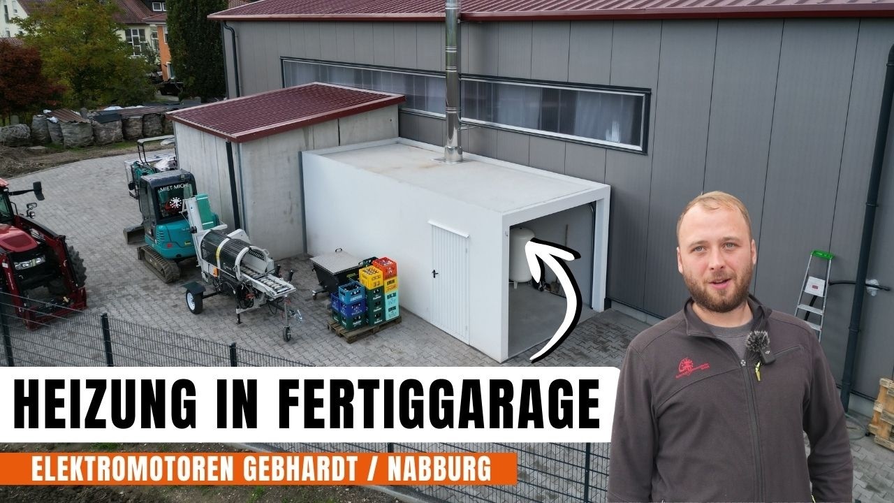 Heizsystem als Komplettlösung in Garage - Elektromotoren Gebhardt GmbH