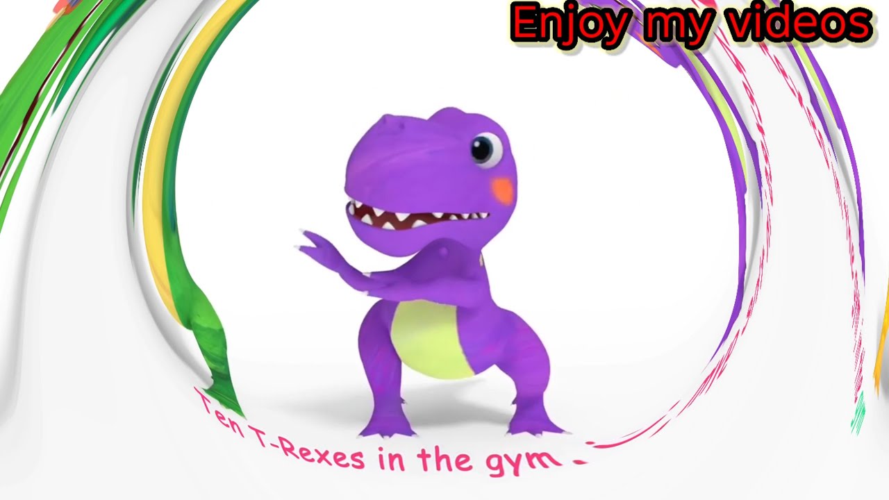 Ten T-Rexes 🦖 in the gym 🏋💪 ||Sponsored By Gamavasion Csupo Effects