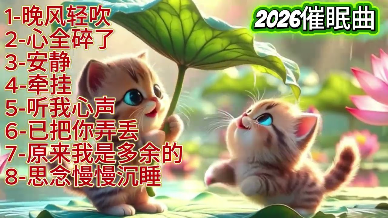 2026催眠曲《晚风轻吹》《安静》#必听热门歌曲 #抖音 #抒情小曲集 #音樂 #疗愈歌曲