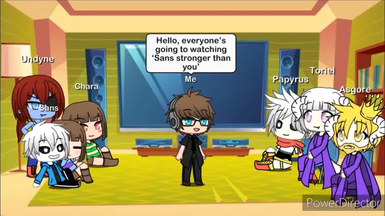 Undertale reacts to ‘sans stronger than you’ ll gacha life part 1