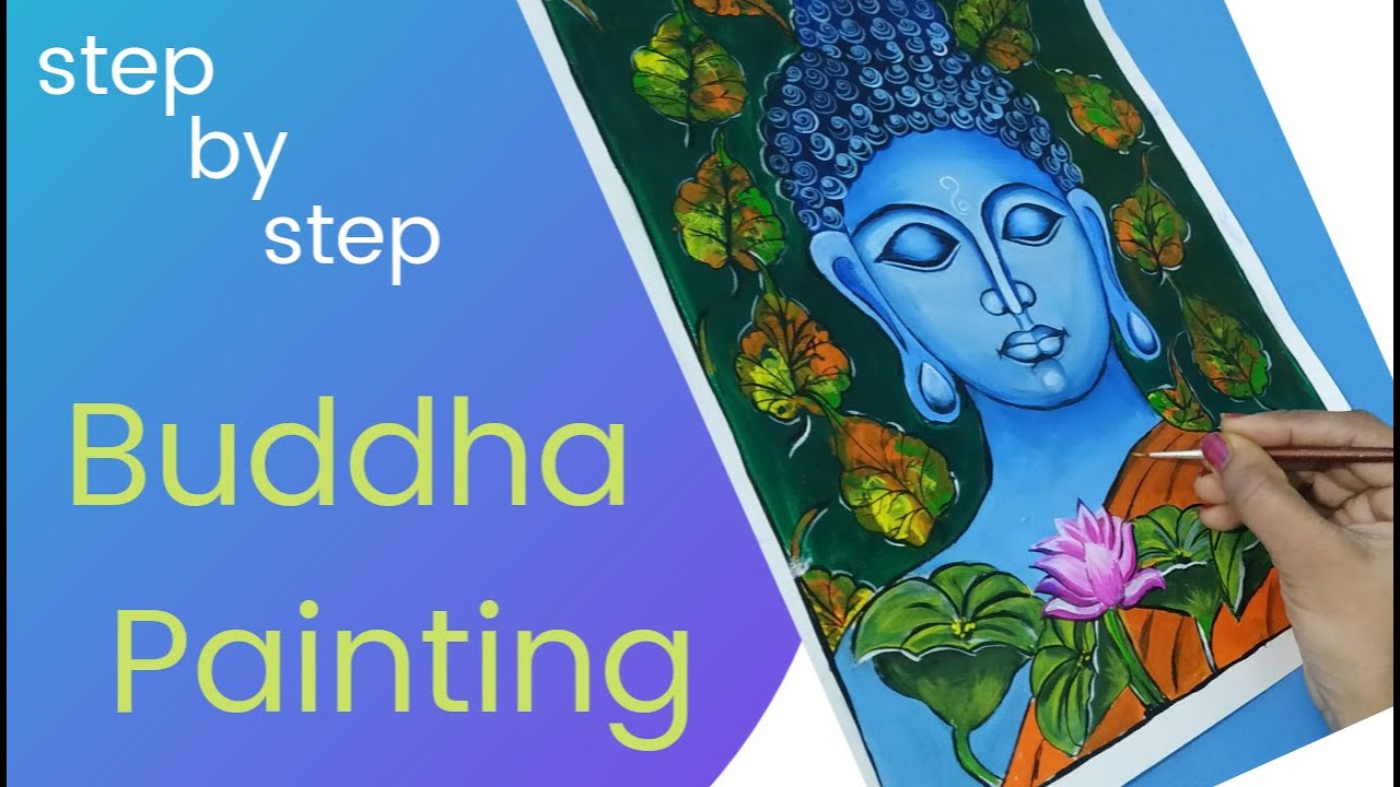 Lord Buddha Painting / Easy Buddha acrylic painting