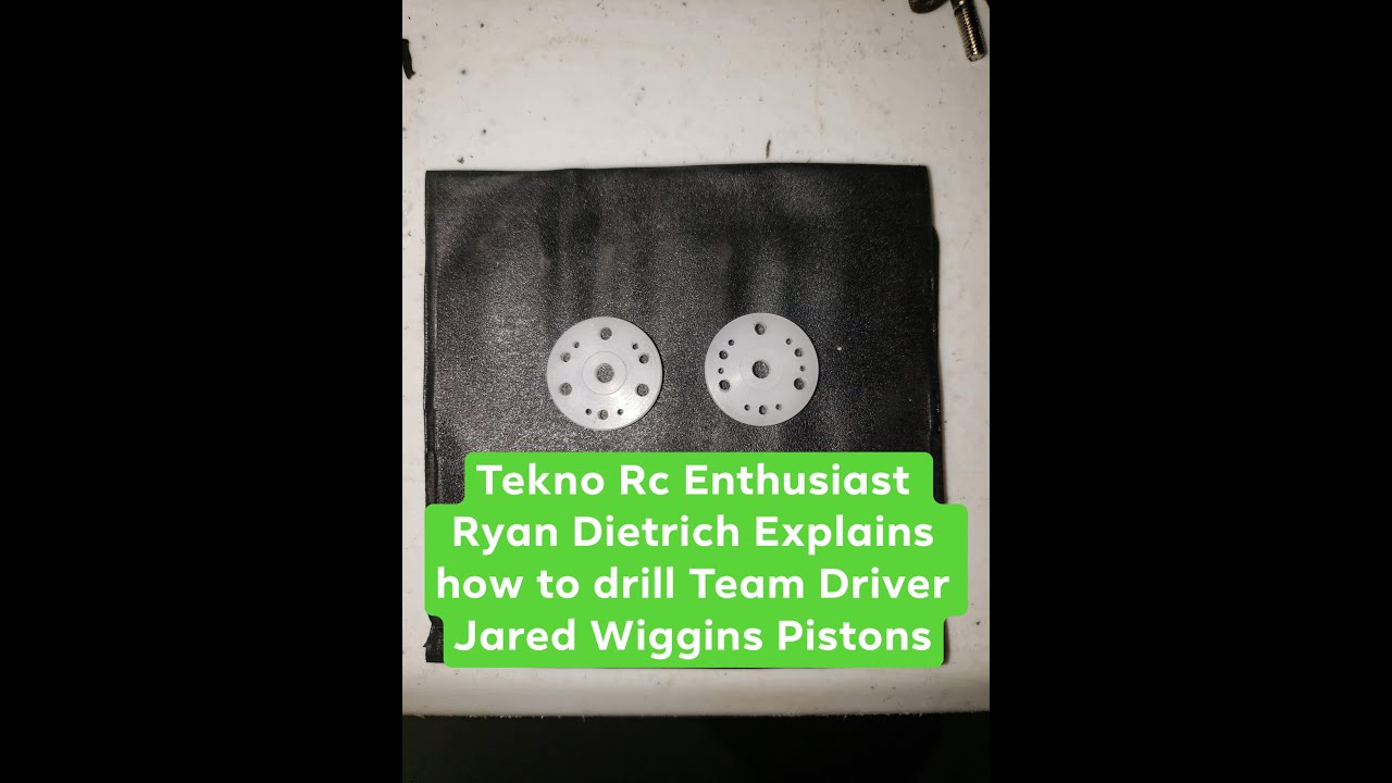 How to drill the Tekno RC Team Driver Jared Wiggins pistons from Ryan Dietrich