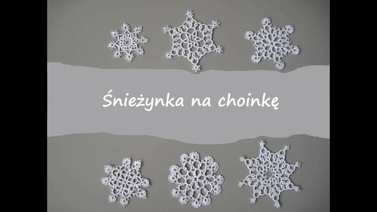 Frywolitka Agi - Śnieżynka na choinkę