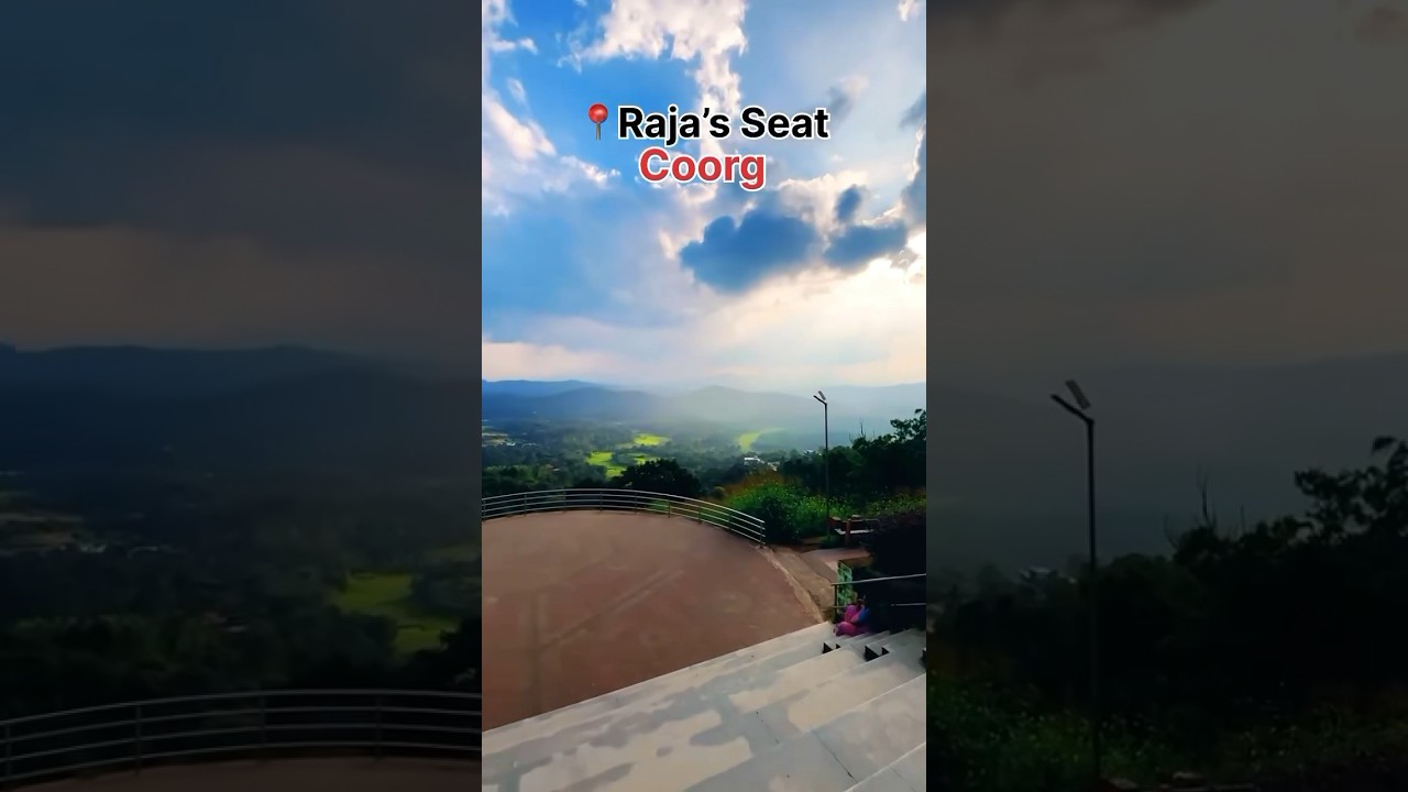 Raja&rsquo;s Seat Coorg | Scotland of India | Madikeri #shorts #coorg #rajaseat #coorgtouristplaces