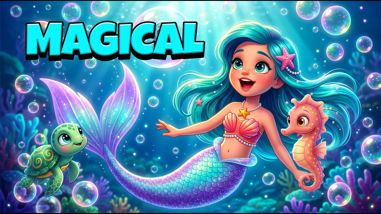 Mermaid Discovers Magic Powers! 🧜‍♀️ Marina Cartoon for Kids | Ep 1