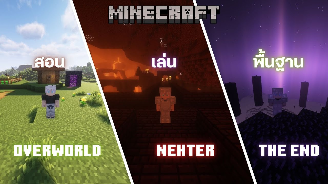 สอนเล่น Minecraft พื้นฐาน ดูจบเล่นเป็นภายใน 15 นาที!!! (2024) 1.20.x