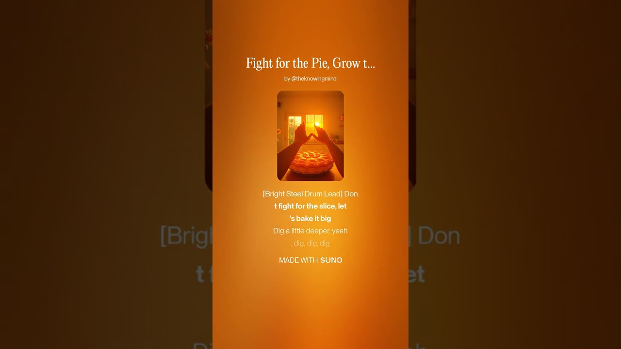 Fight for the Pie, Grow the Pie