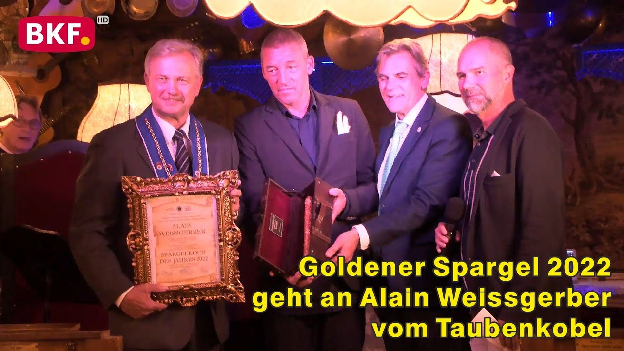 1. 6. 2022 - Goldener Spargel 2022 geht an Alain Weissgerber vom Taubenkobel in Sch&uuml;tzen am Gebirge
