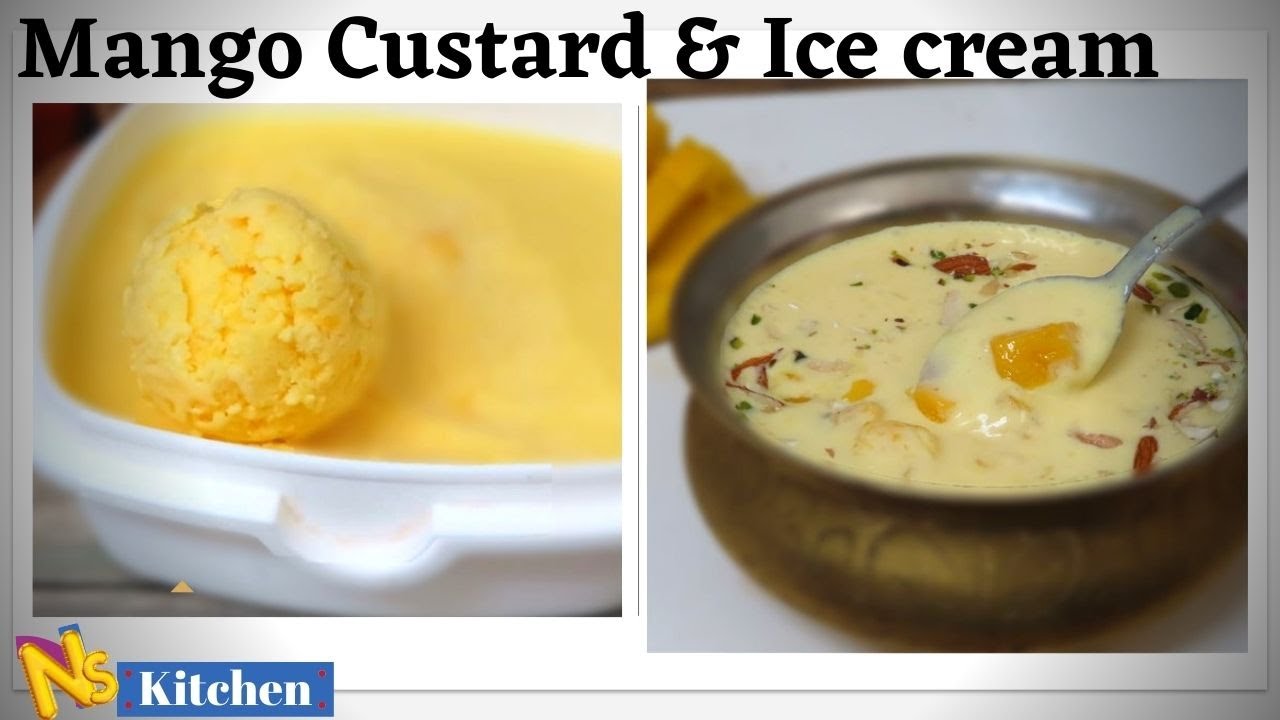 एक Mix से बनाए Custard और Icecream | Mango Custard & Mango Custard Icecream Recipe