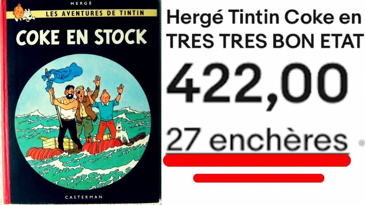 Enchères BD TOP Ventes EBAY N°1 - Hergé et Tintin Raflent tout ?