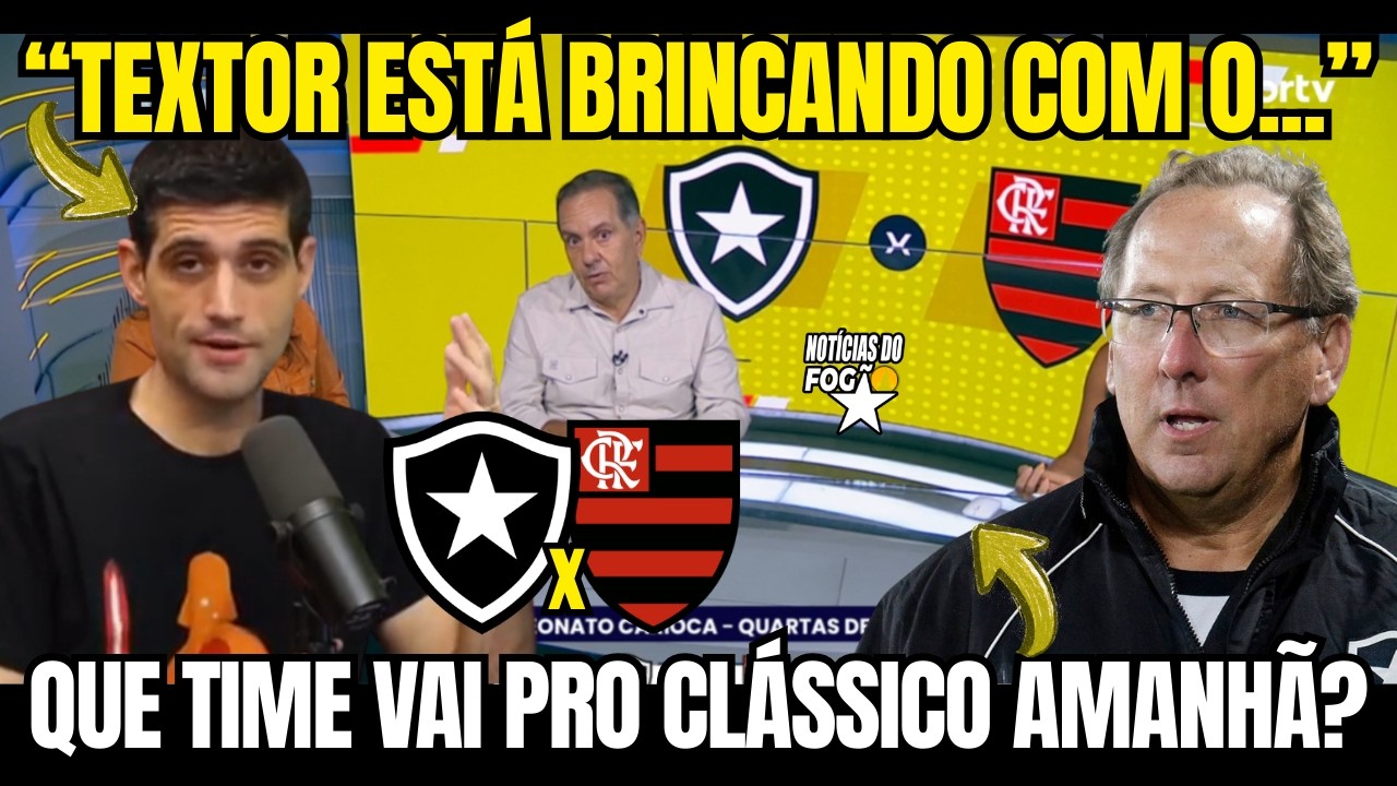 BOTAFOGO E FLAMENGO RESERVAS? TEXTOR ESTÁ SE COMPLICANDO COM SEUS NEGÓCIOS NO FOGÃO? ARES REVOLTADA?