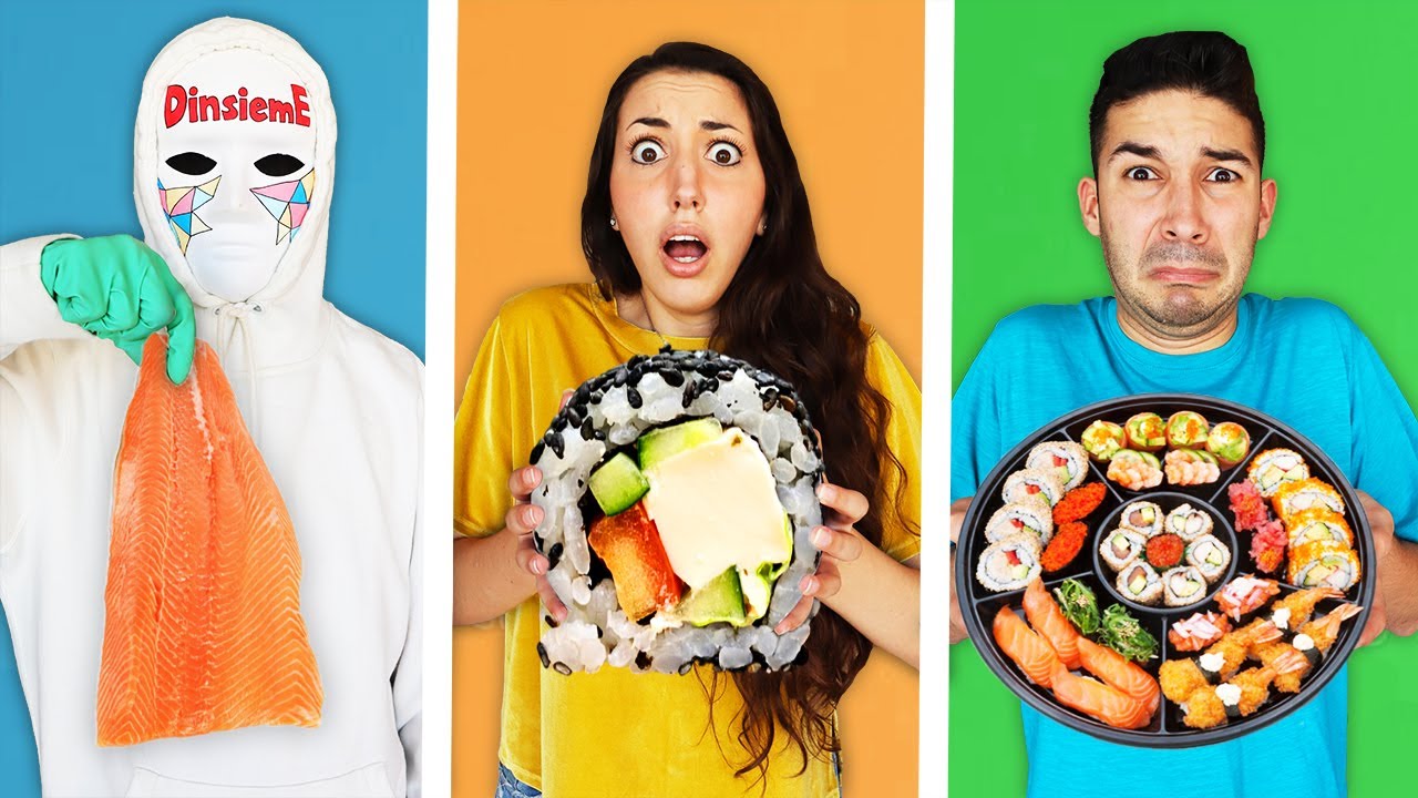 MANGIAMO SOLO CIBO SUSHI PER 24 ORE CONTRO IL DOTTOR TIMOTI CHALLENGE!
