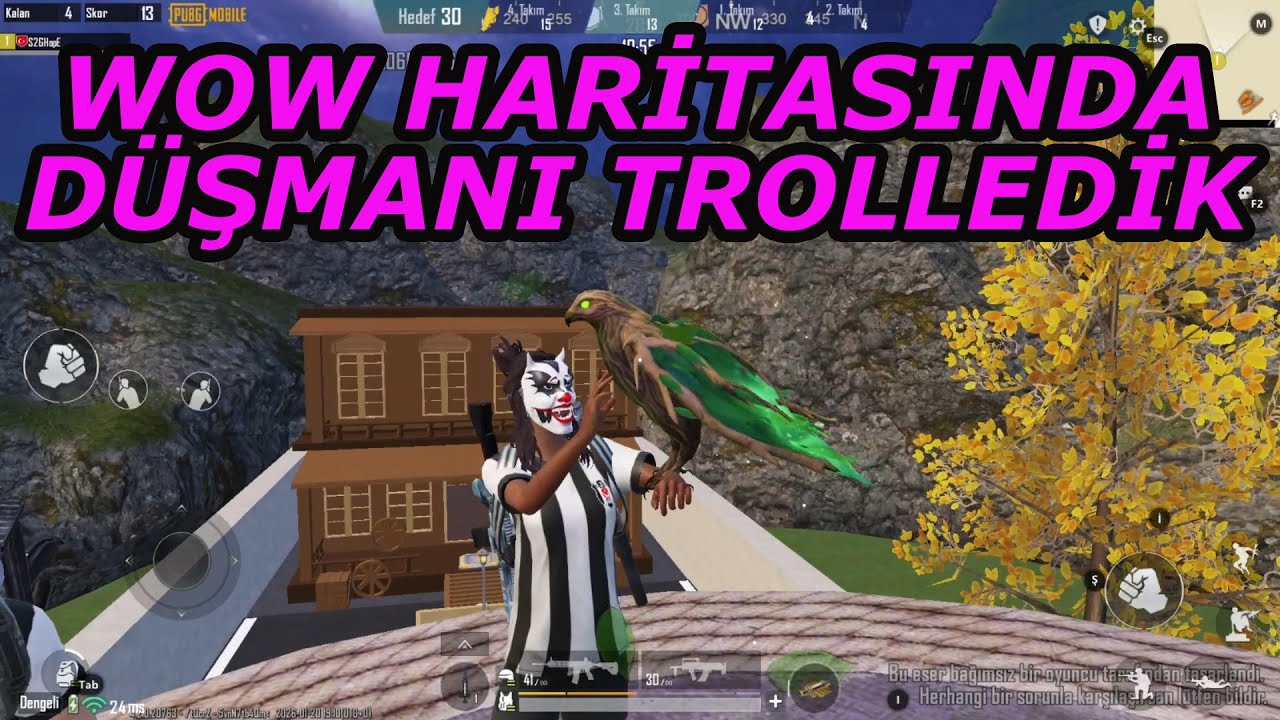 WOW HARİTASINDA DÜŞMANI TROLLEDİK PUBG MOBİLE