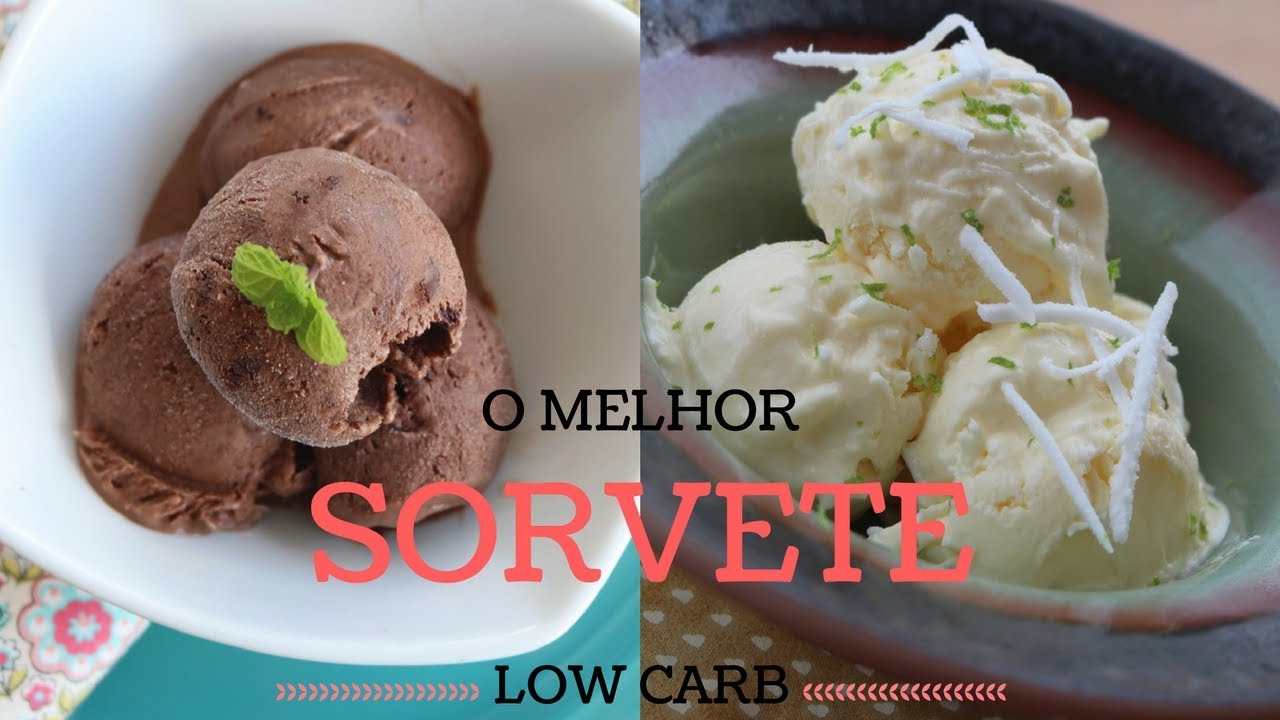 Sorvete saudável e  low carb