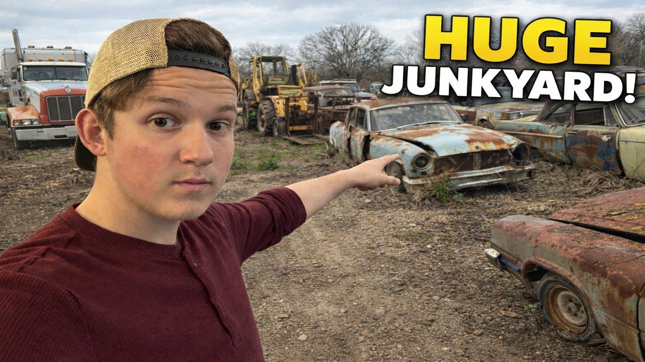 I Explored an Old Junkyard on Our Farm!