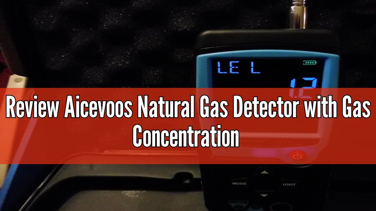 Review Aicevoos Natural Gas Detector with Gas Concentration Display Locating The Source of Propane,