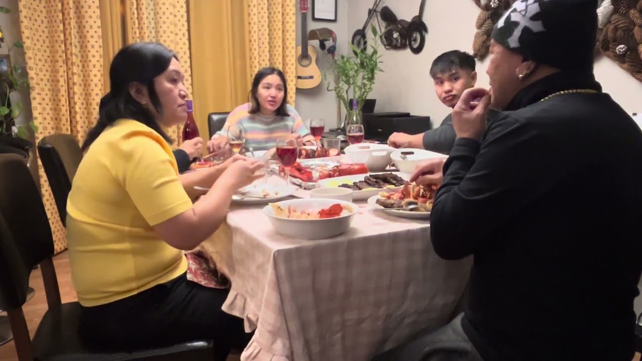 Christmas Eve celebration with the family