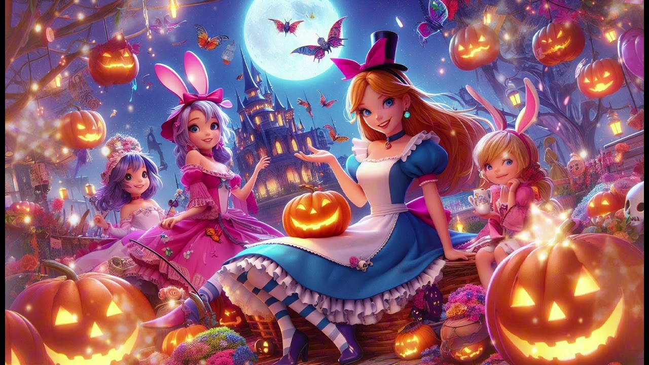 Alice's Whimsical Halloween Adventure: Magical Songs & Fun for Kids!