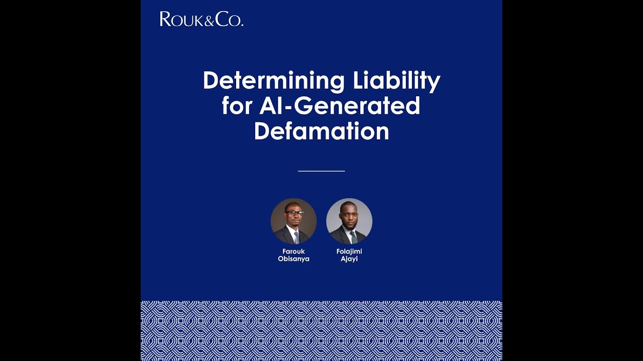 Stay Informed (Ep.1) - Determining Liability for AI-Generated Defamation