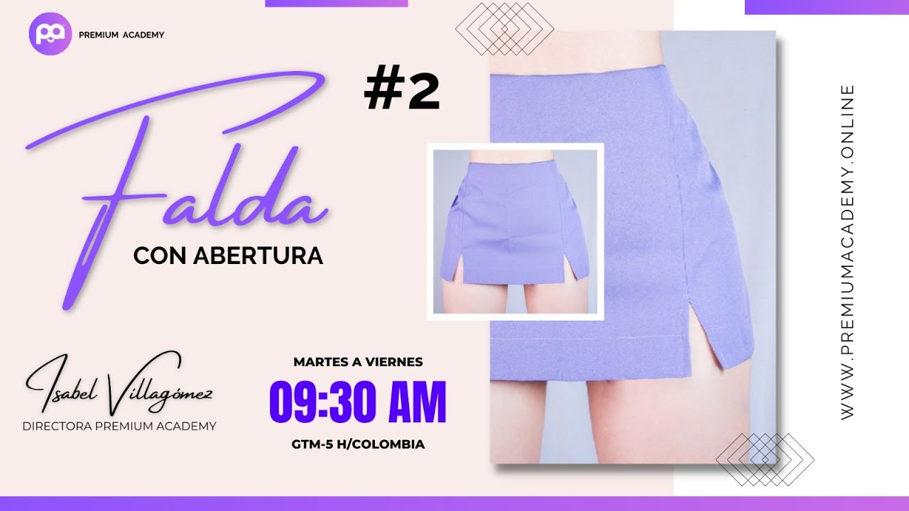 FALDA CON ABERTURA - Clase #2 - Isabel  Villagómez -