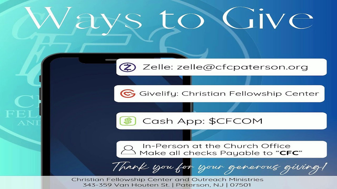Christian Fellowship Center Paterson Live Stream