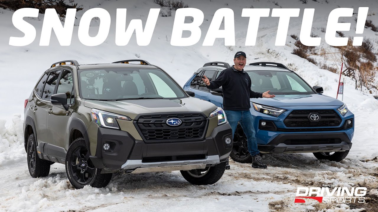 Снежная битва! Subaru Forester Wilderness против Toyota RAV4 TRD Off-Road