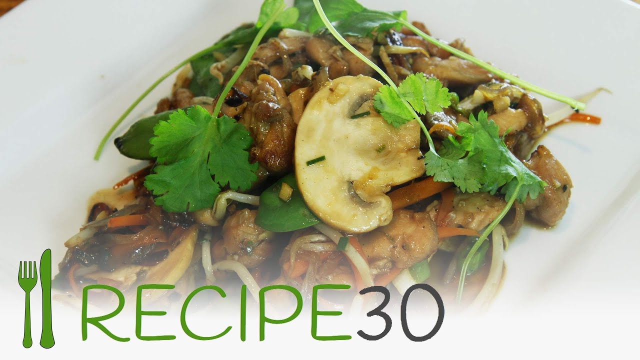 Thai Chicken Stirfry Recipe in 30 seconds.