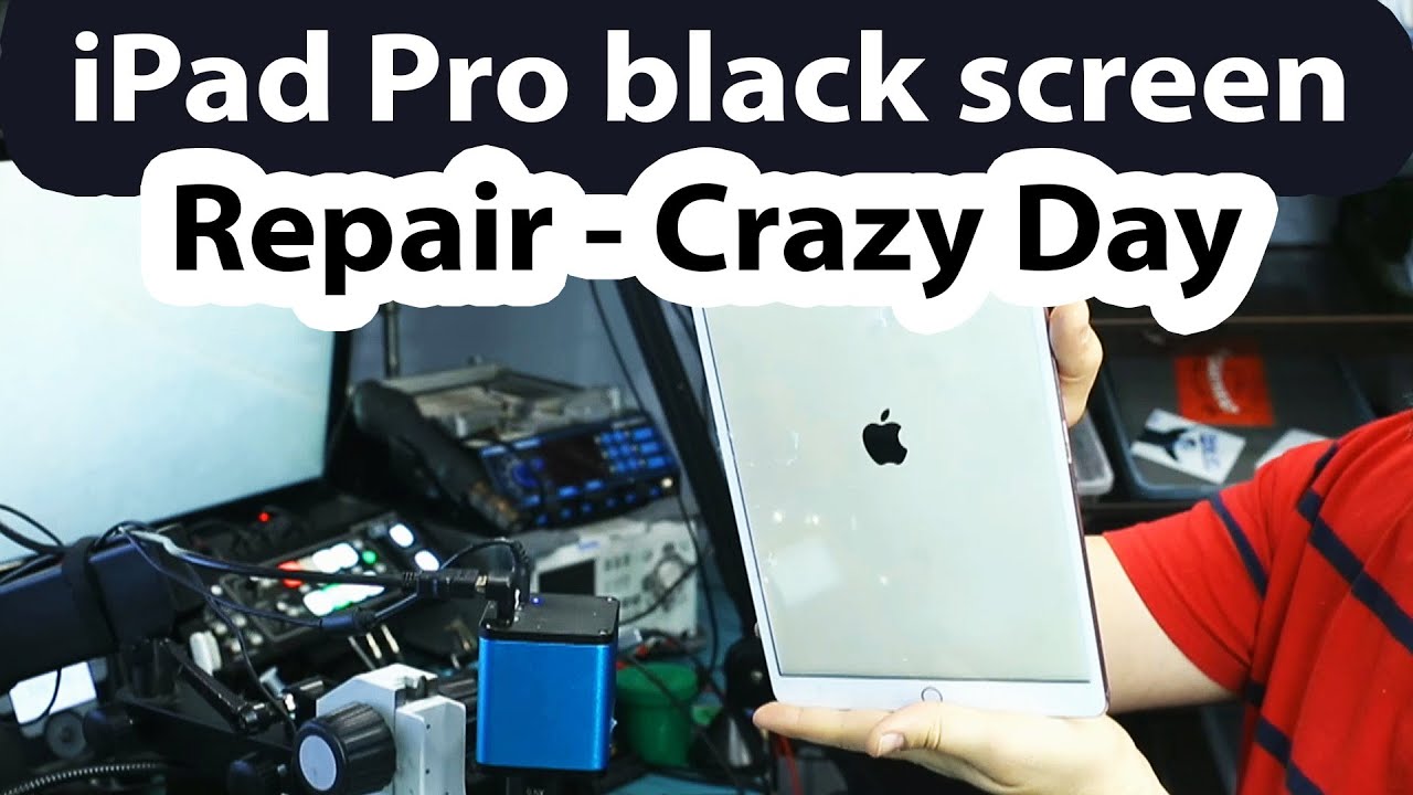 Ремонт iPad Pro A1701. Тусклый экран. Нет подсветки после замены экрана.