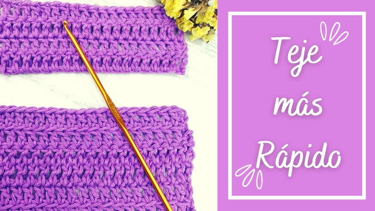 💜TIP PARA TEJER MAS RAPIDO A CROCHET.