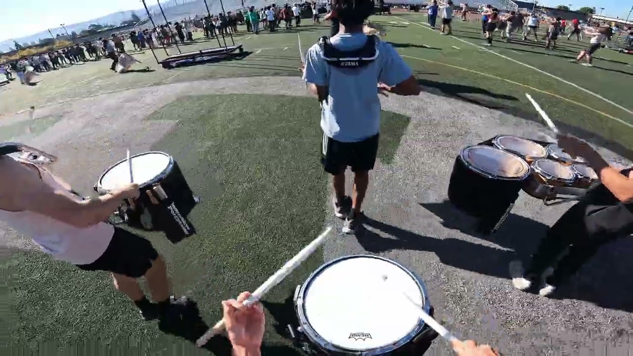 Homestead High School Marching Band 2023 - Snare Cam