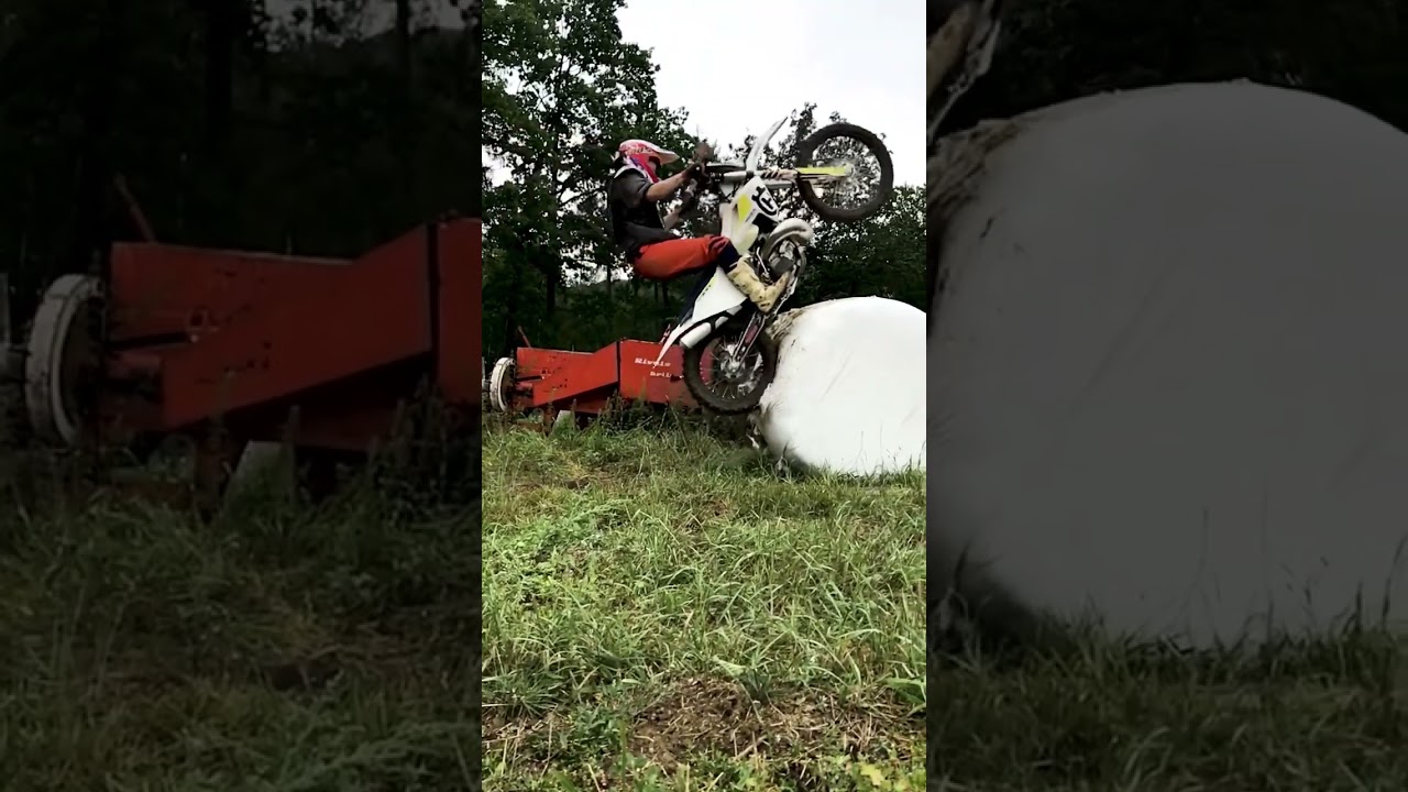 Husqvarna Hard Enduro Technique Straw Bale Jump