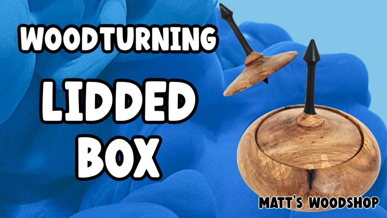 Woodturning lidded box with spinning top lid Matt's woodshop #liddedbox #woodturning #mattswoodshop
