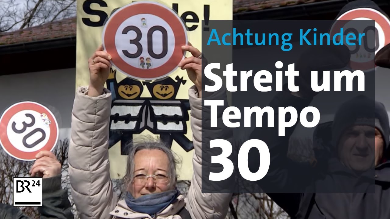 Streit um Tempo 30 Zonen vor Schule und Pflegeheim | Abendschau | BR24