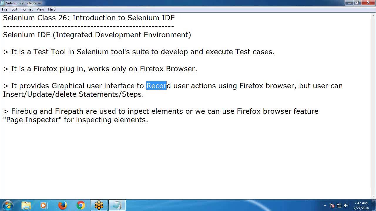 Selenium Tutorial 26: Introduction to Selenium IDE