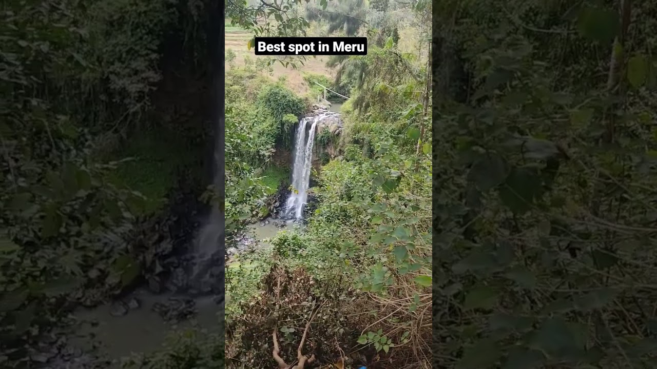 Waterfall in Meru Kenya. 