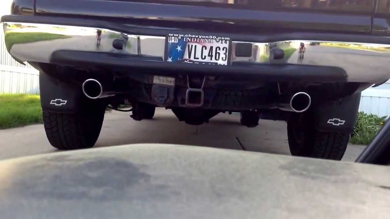 04 Silverado 5.3 Flowmaster Super 44. Dual Exhaust!
