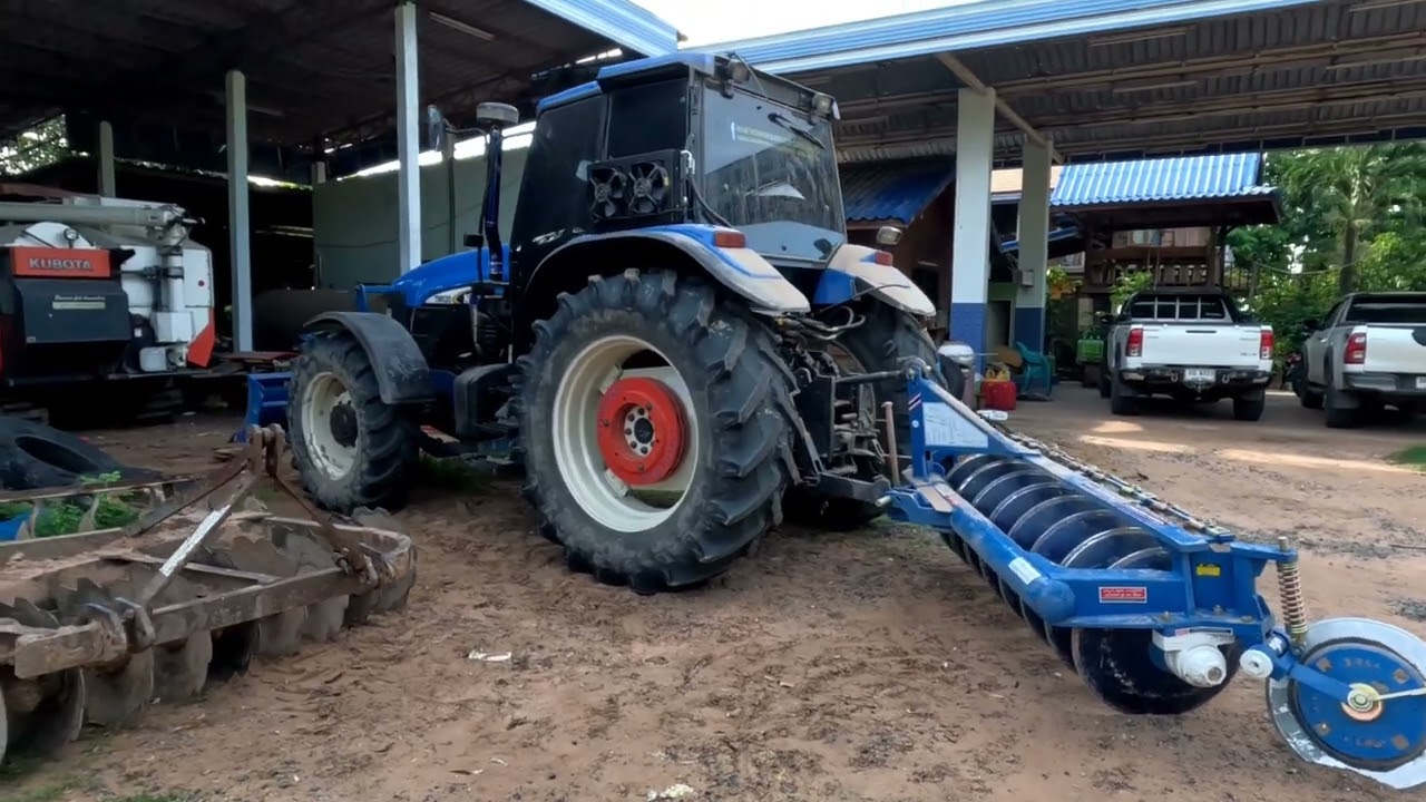 new holland TM120 ติดเทอโบ(ทดลองรถ) รถไถ 120 แรงม้า