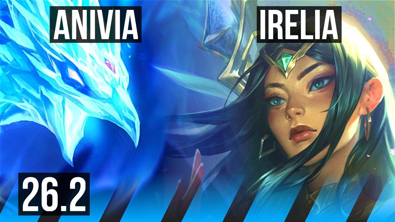 ANIVIA vs IRELIA (MID) | Perfect KDA: 17/0/9, 48K damage | KR Master | 26.2
