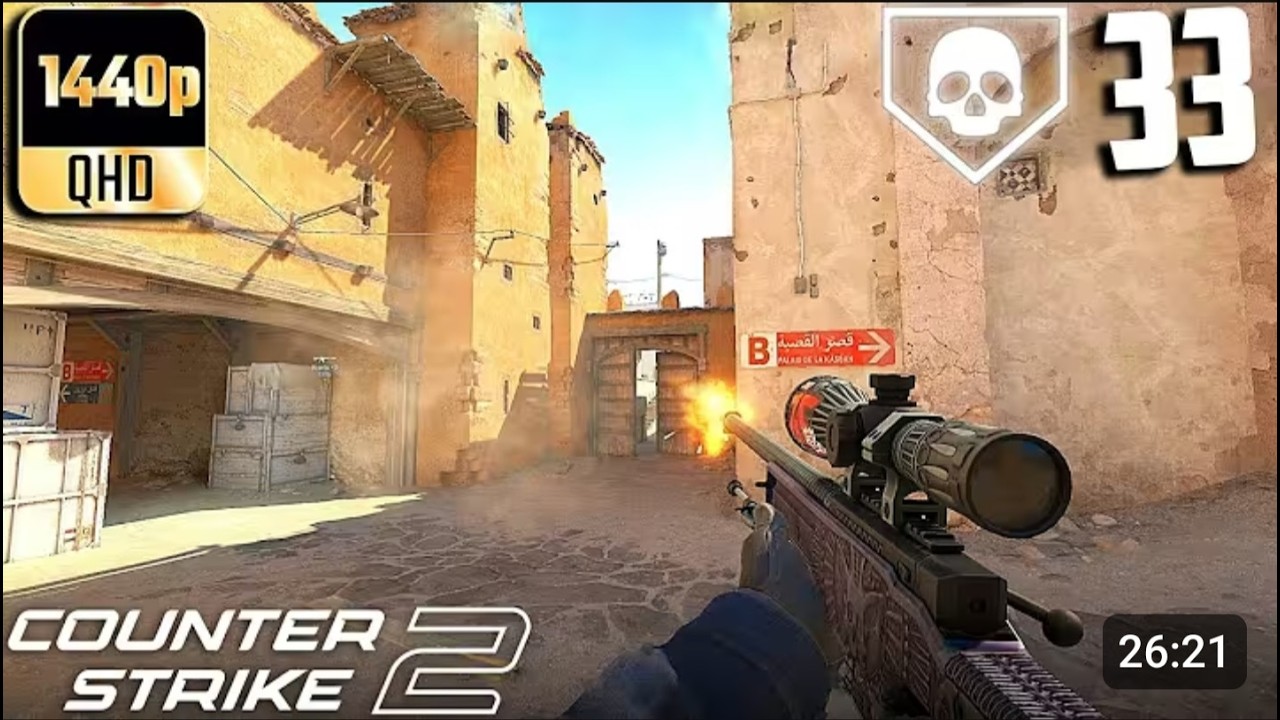CS2- 33 Kills On Dust 2 Competitive FullGameplay #9! (No Commentary)