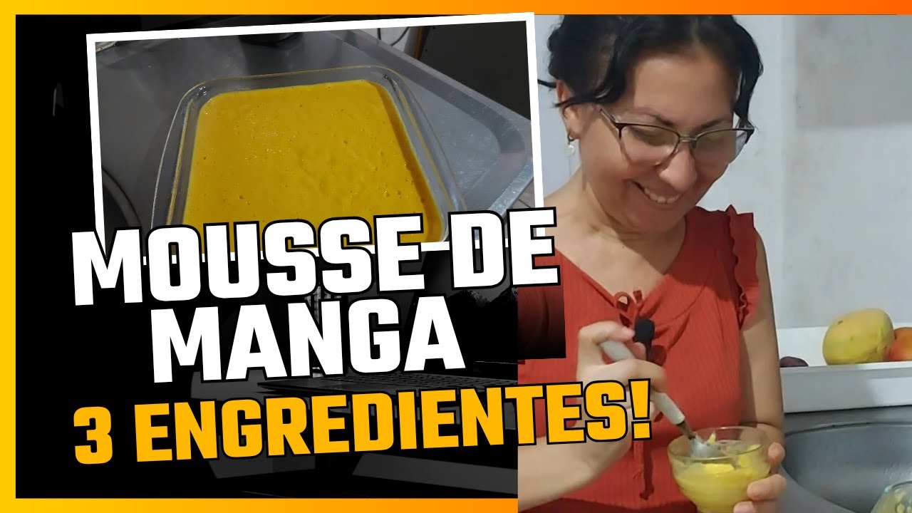 O MELHOR MOUSSE DE MANGA, FEITO COM A FRUTA, PERFEITO, VEM COMIGO! ,#manga  #mousse