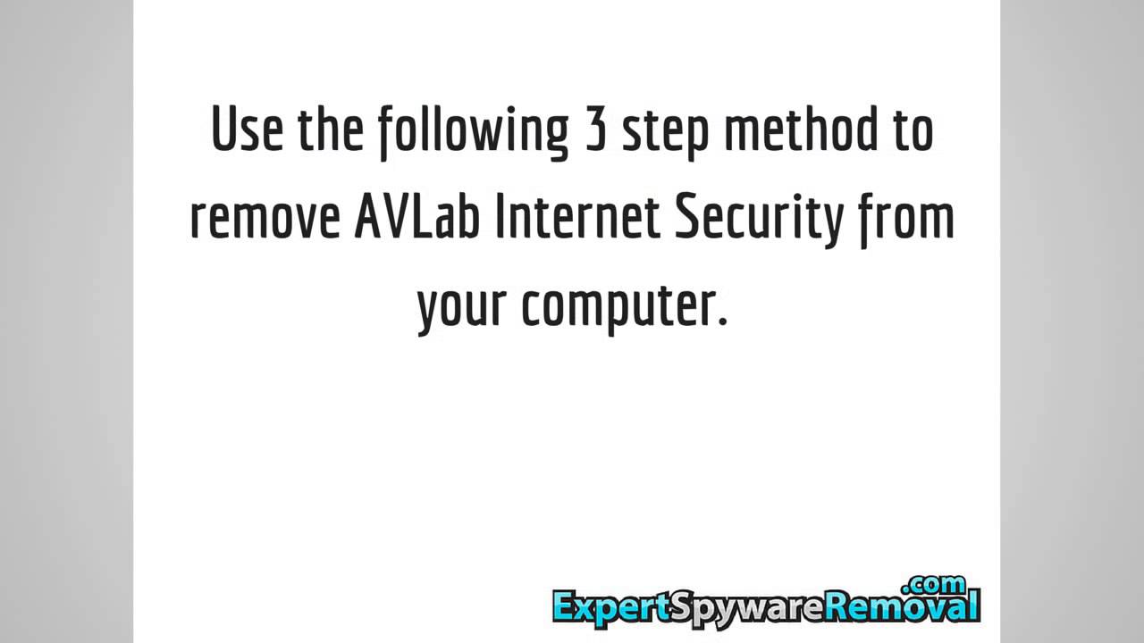 AVLab Internet Security Removal Guide