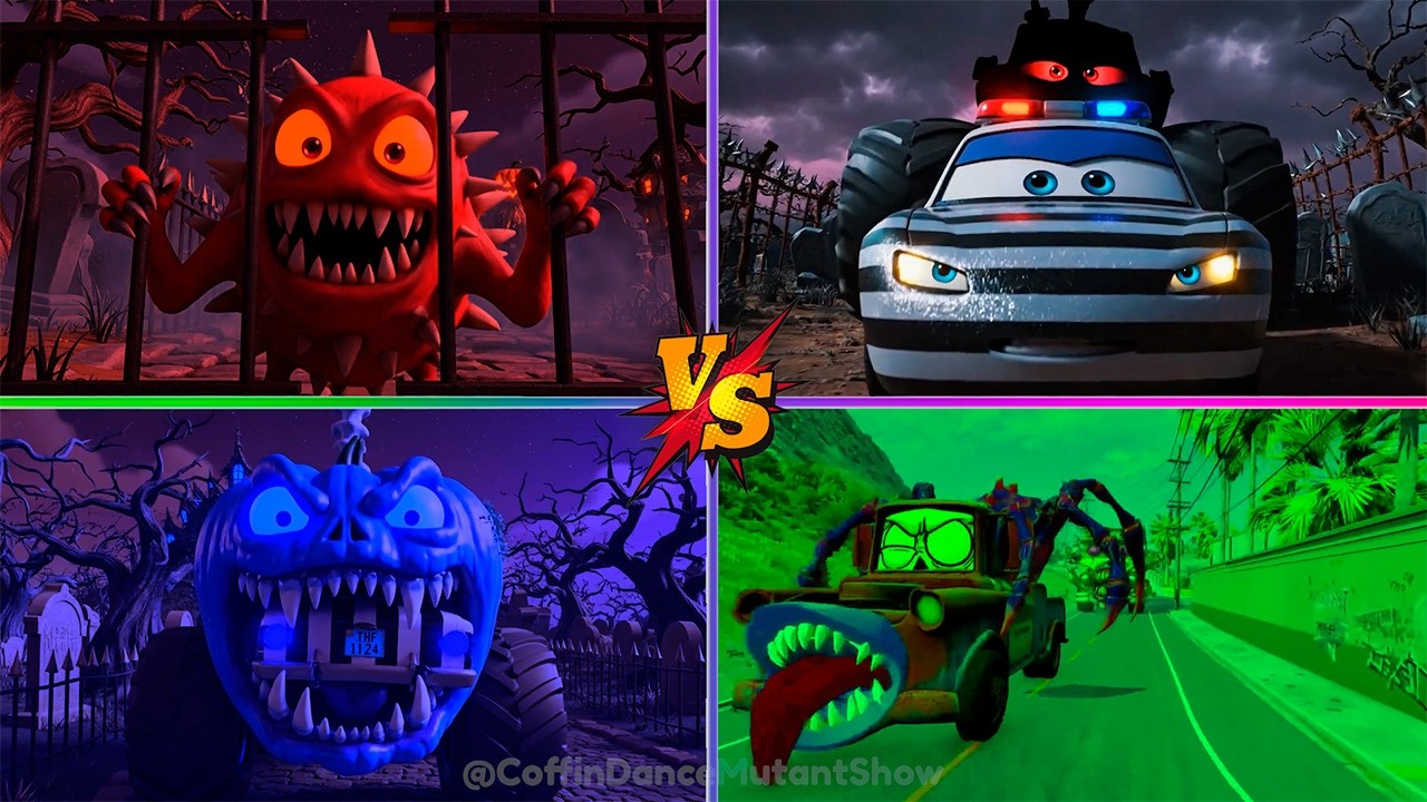 Lightning McQueen Eater Coffin Dance Song COVER #127 #LightningMcQueen #DisneyCars #CoffinDance