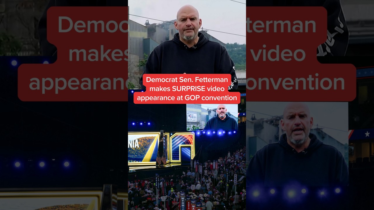 Democrat Sen. Fetterman makes SURPRISE video appearance at GOP convention