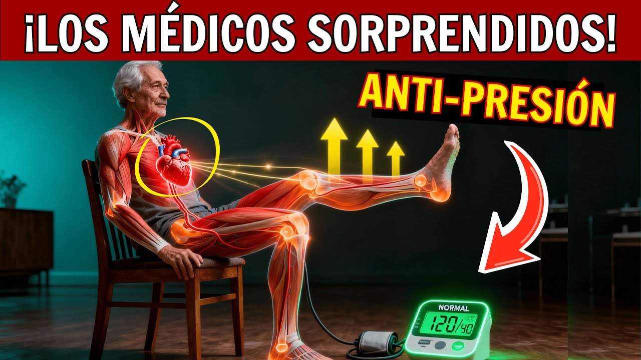 ¿Presión Alta? Haz Este Ejercicio SENTADO y Siente el Alivio en Solo 5 Minutos