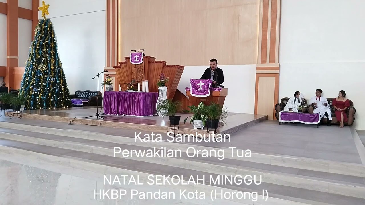 ‼️ Kata Sambutan dari PERWAKILAN ORANG TUA NATAL SEKOLAH MINGGU HORONG I HKBP PANDAN KOTA