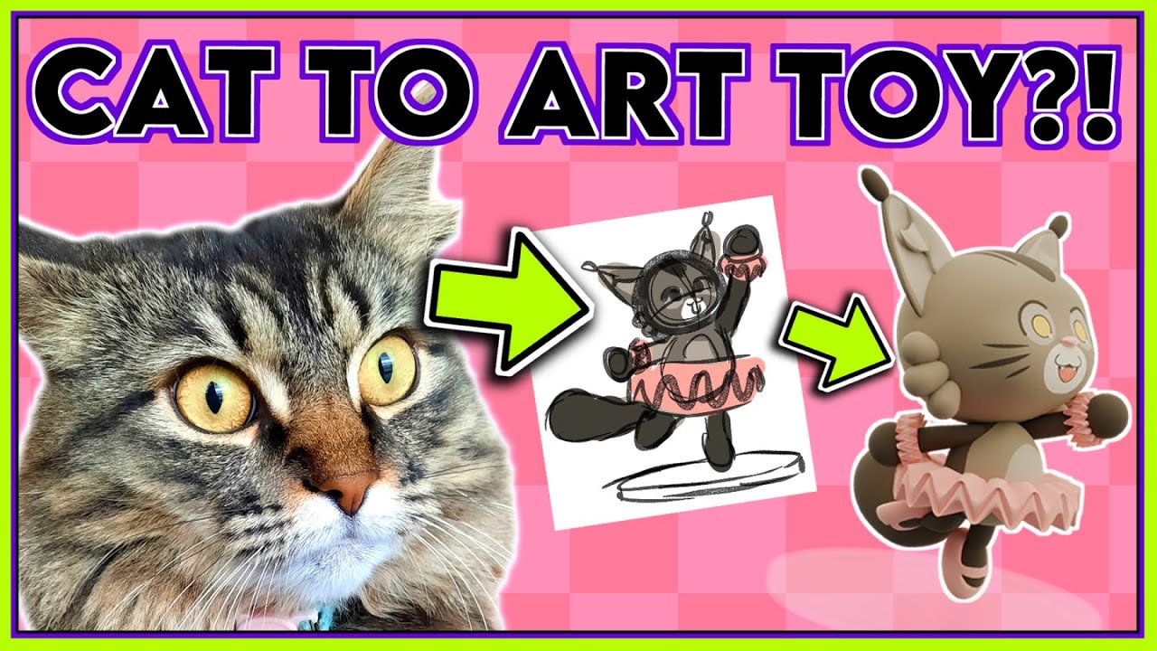 ☆Turning My Cat Into A Blind Box Figure?!☆3D Design Challenge!☆