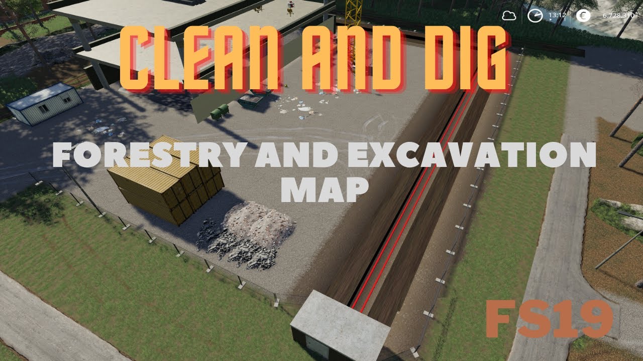CLEAN AND DIG A BIG MISTAKE*FORESTRY AND EXCAVATION MAP*SALOIO EXCAVATION MAP*TIMELAPSE LIVE TWITCH