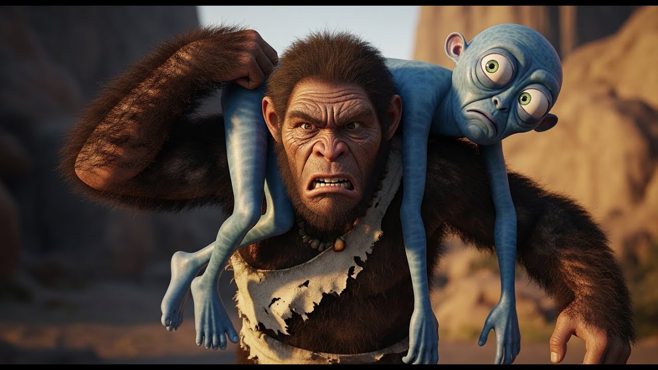 The most idiotic alien of all time | When a primitive man is forced to save a clumsy alien