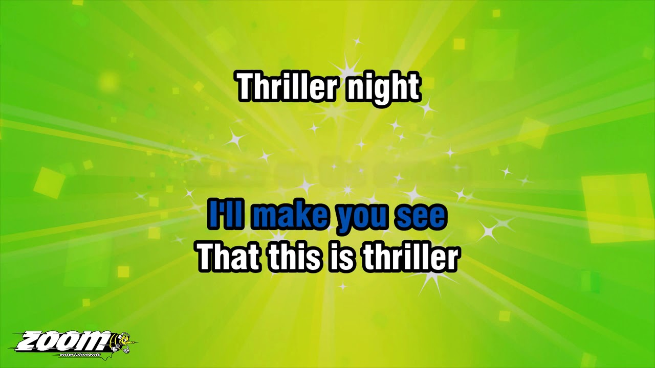 Michael Jackson - Thriller (with Vincent Price) (Karaoke Version) with Lyrics On Screen